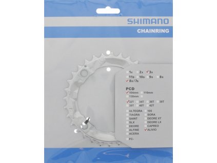 převodník 32z Shimano Alivio FC-M415 3x7/8 4 díry