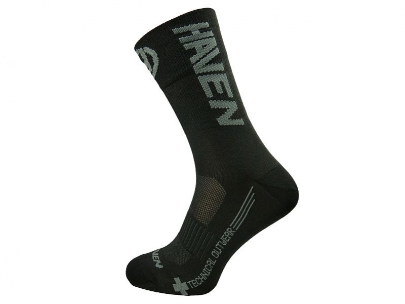 ponožky HAVEN LITE SILVER NEO LONG 2páry černo/šedé Velikost: 42-43