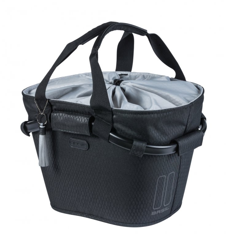 brašna BASIL Carry Classic Carry na řidítka černo/šedá 15L