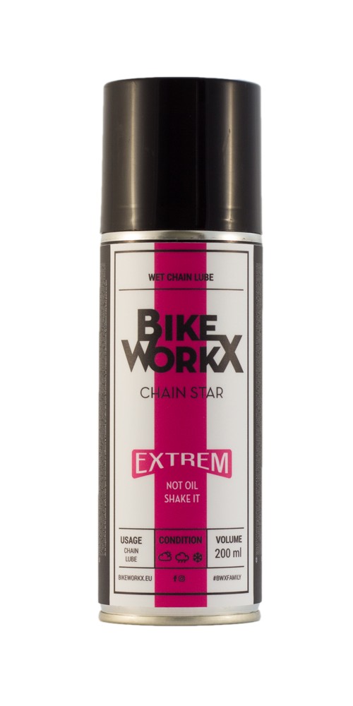 olej-spray Bikeworkx Chain Star extrem 200ml