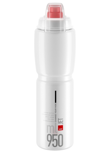 lahev ELITE Jet Plus 21´ čirá/červená logo 950 ml