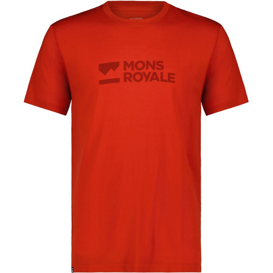 Pánské funkční triko Mons Royale Icon Retro red Velikost: M