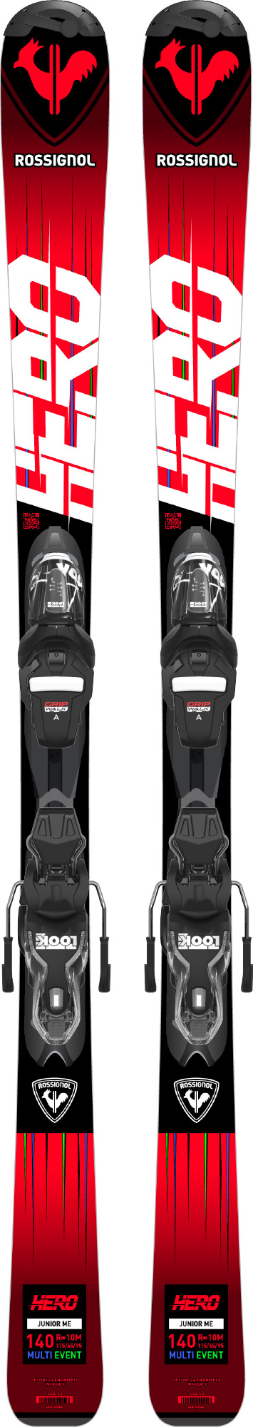 Lyže Rossignol Hero Jr Kid-X + Xpress 7 GW B83 black 23/24 Délka: 130