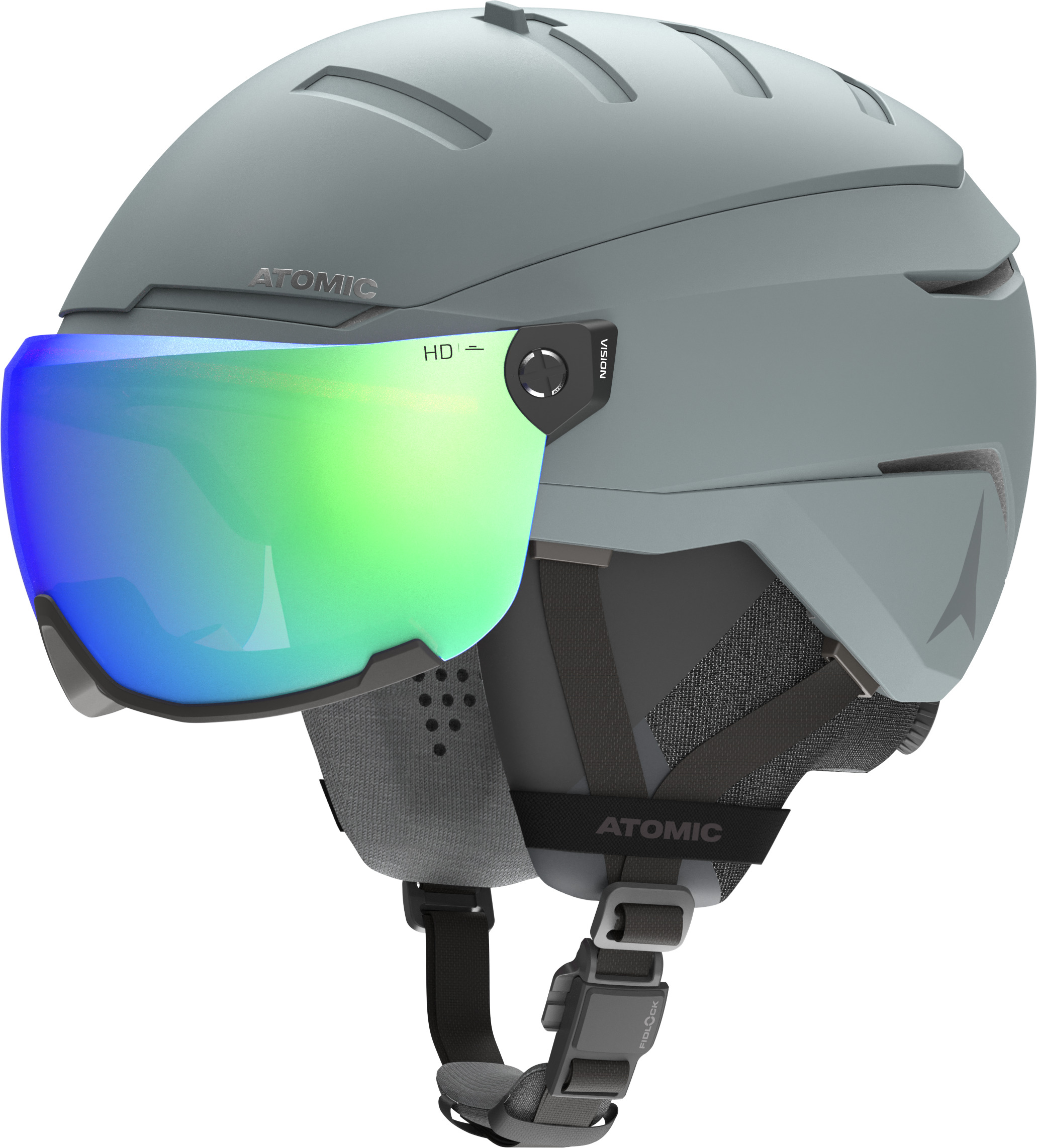 Lyžařská helma Atomic Savor GT Amid Visor HD Green 23/24 Velikost: S (51-55)