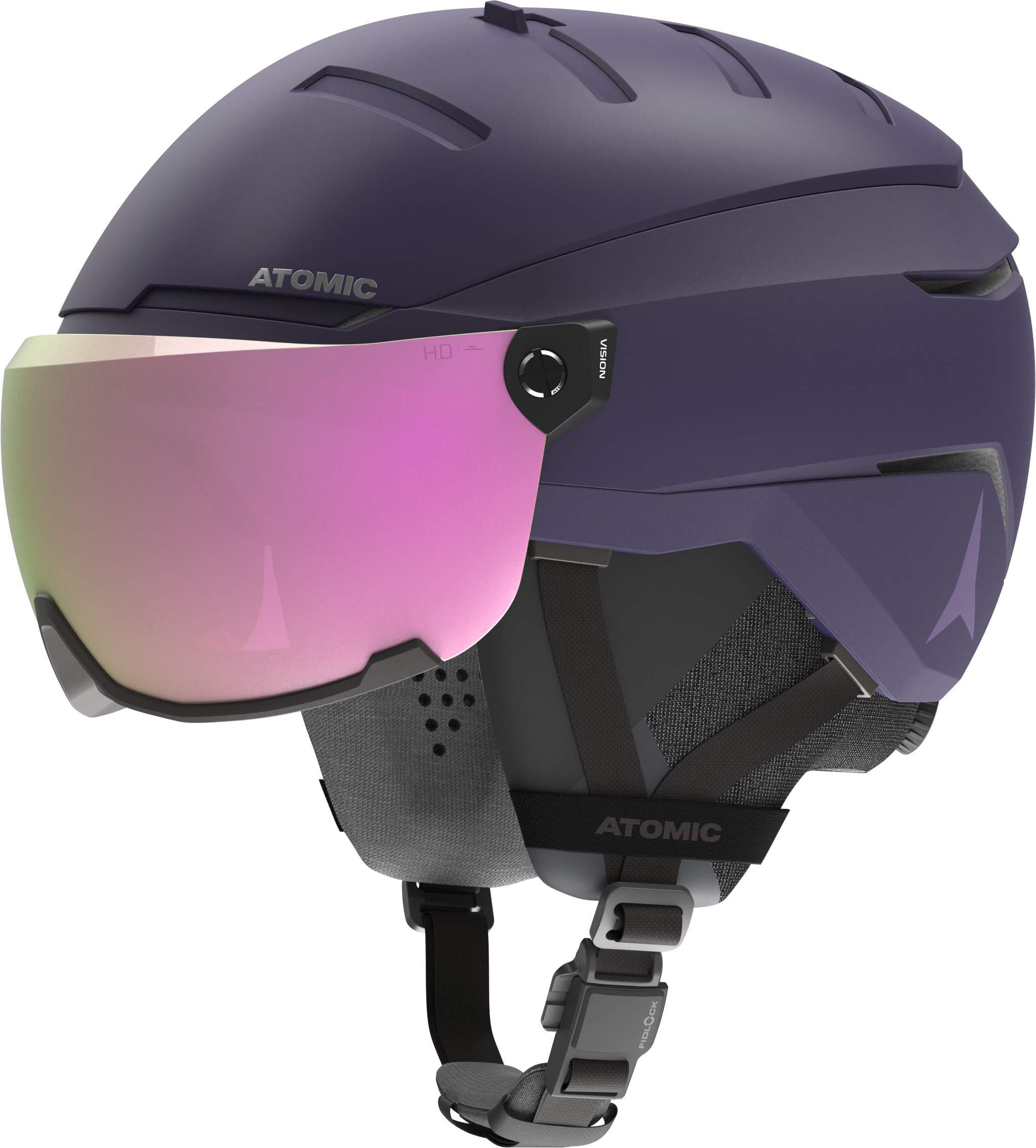 Lyžařská helma Atomic Savor GT Amid Visor HD Purple 23/24 Velikost: S (51-55)
