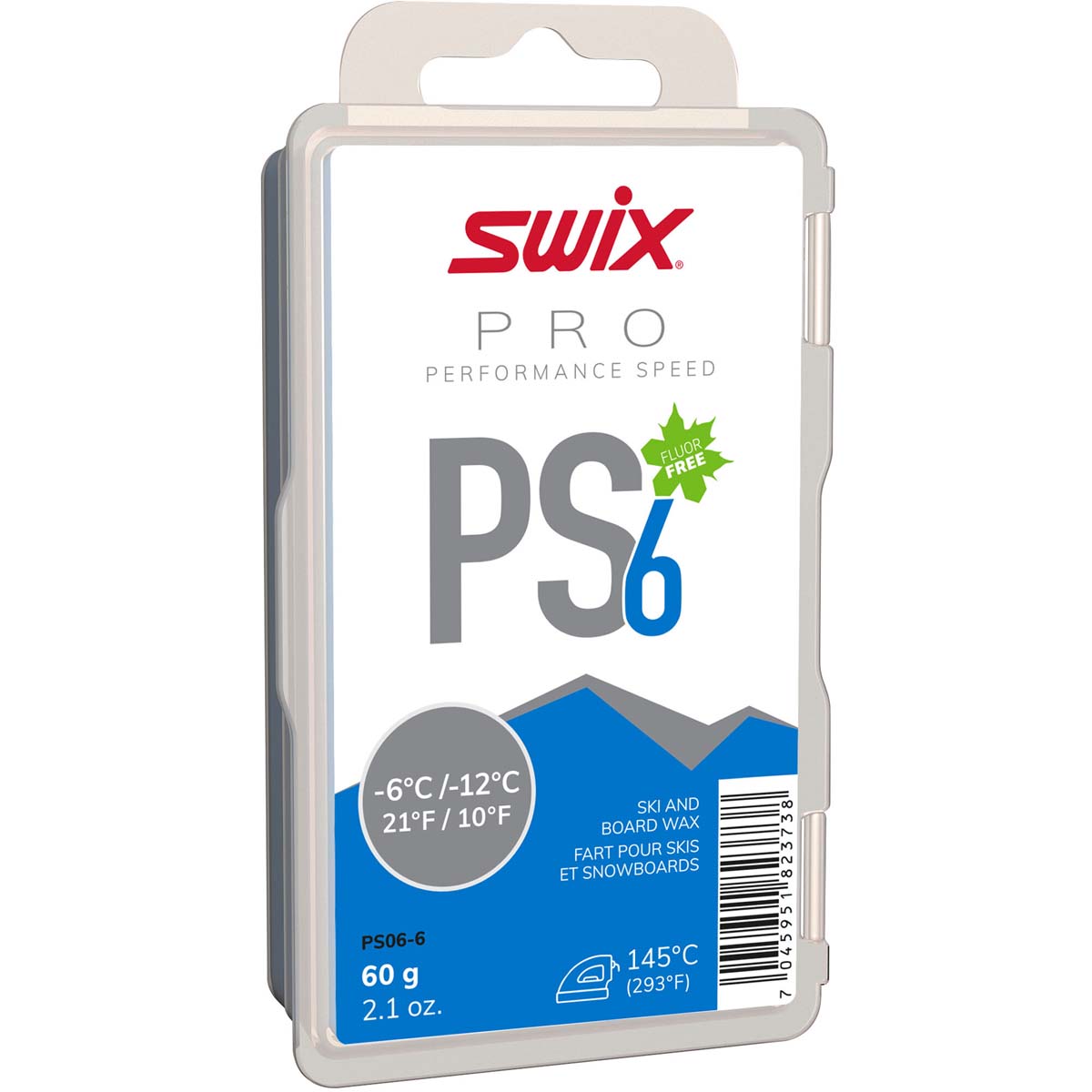 Skluzný vosk Swix Performance Speed, PS6 modrý,- 6°C/-12°C, 60g