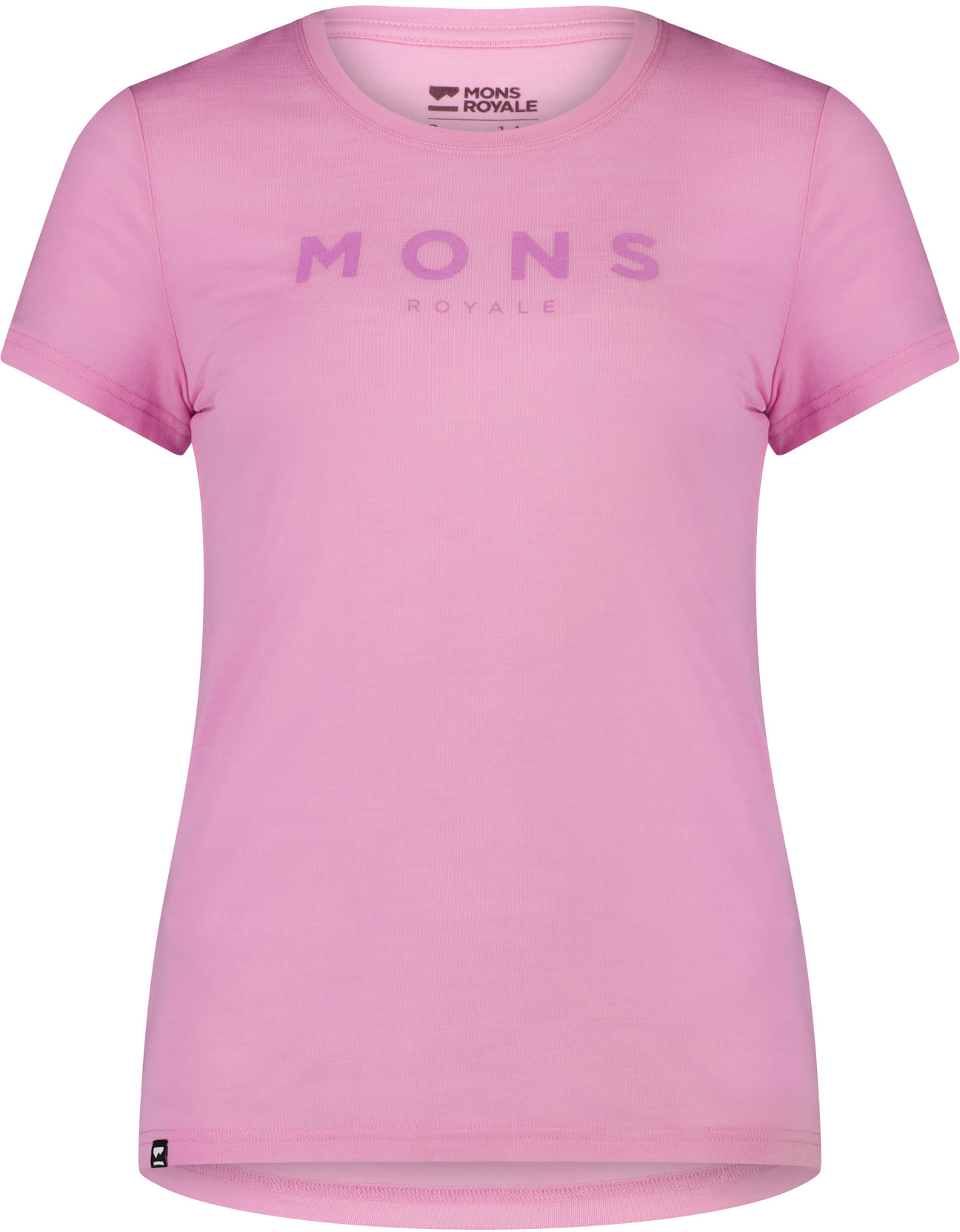Dámské merino triko Mons Royale Icon Tee Pop pink Velikost: M