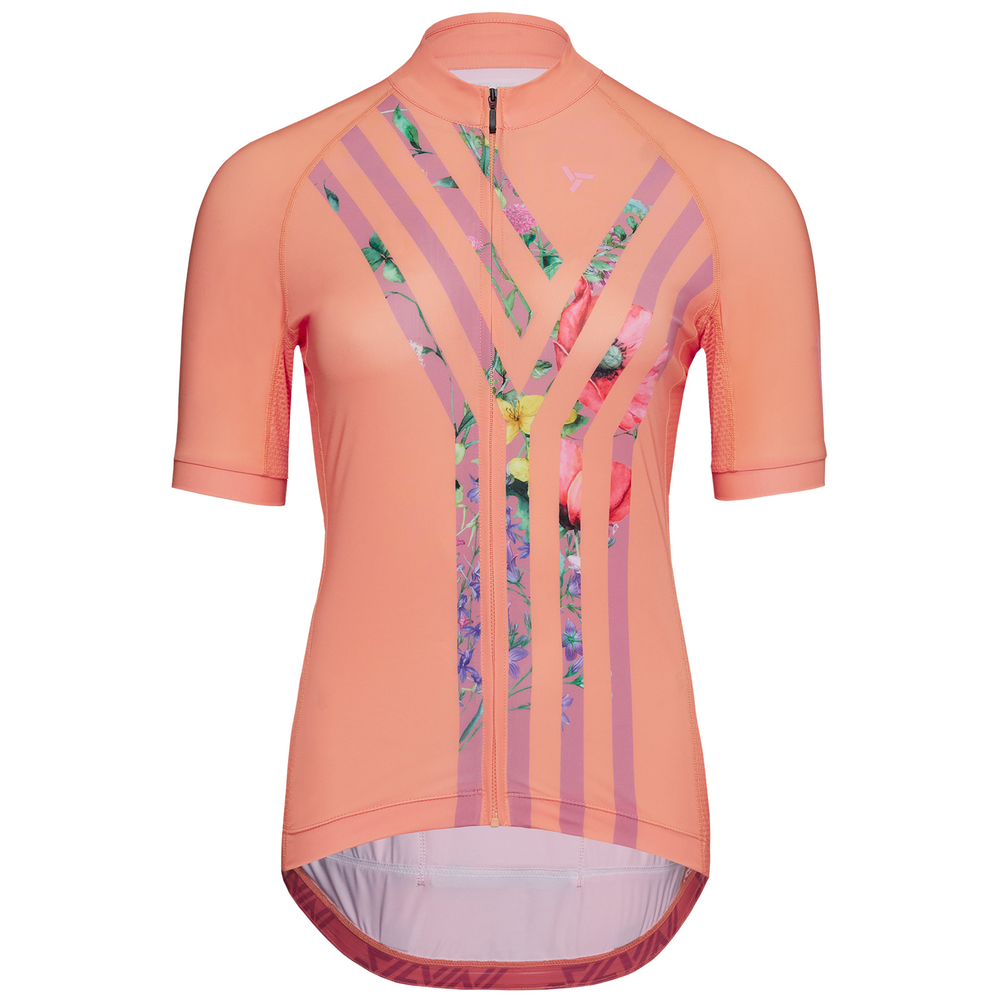 Cyklistický dámský dres Silvini Calnia coral/blush Velikost: XXL