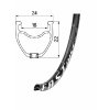 ráfek REMERX FAST DISC 622x18 32děr černý nýt