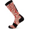 merino ponožky Mons Royale ATLAS MERINO SNOW SOCK DIGITAL retro red nordtek (Velikost M (39-41))