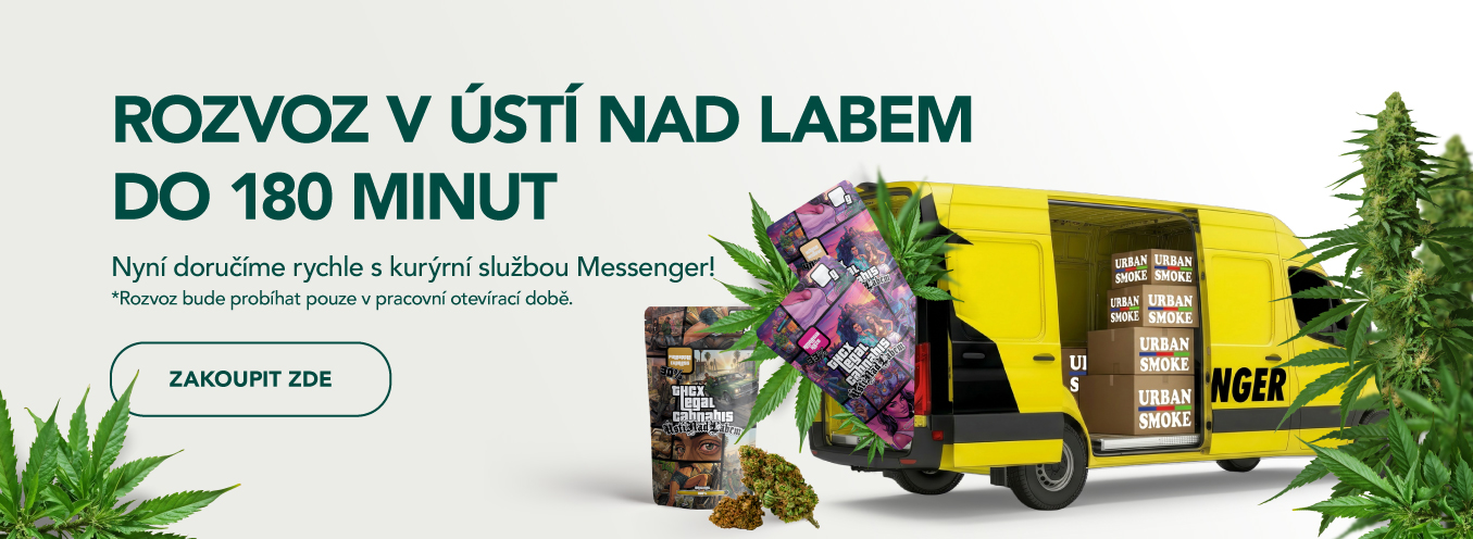 Rozvoz CBD, THCX, vodní dýmky v Ústí nad Labem do 120 minut. Objednej si THC-X květy, vape, cartridge až domů na gauč.