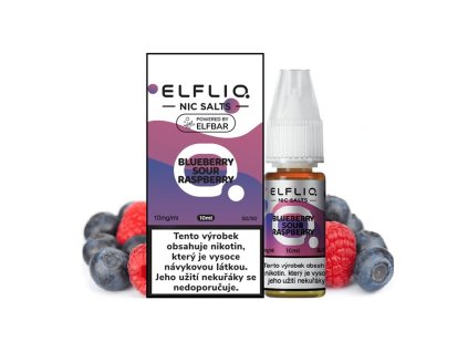 Blueberry Sour Raspberry 10mg (Borůvka a malina), Elfliq Salt 10ml