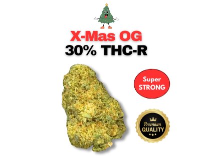 X-Mas OG 30% THC-R | Účinky a zákazy HHC, THC-R a CBD v kontextu legalizace konopí