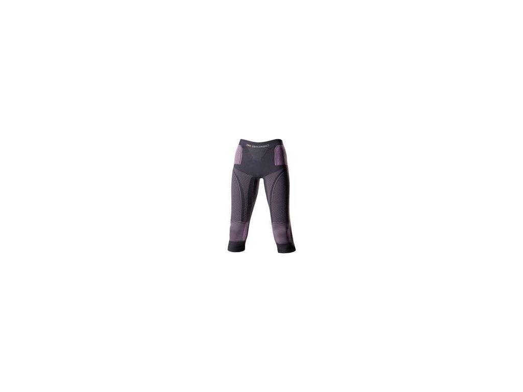 X-Bionic Accumulator EVO Women - Charcoal/Fuchsia dámské kalhoty 3/4 20242 (Velikost XS)
