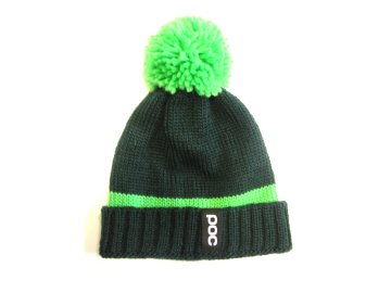 1429 1 poc pompon beanie lutetium green cinnabar green