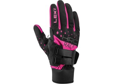 Leki HRC Race Shark - black/pink 22/23