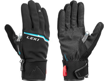 Leki Tour Precision Black-Chrome-Cyan 636773301 16/17 (Velikost 9,5, Barva Black)