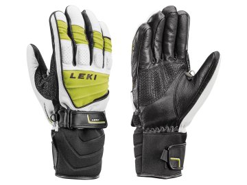 Leki Griffin S – white/lime/black 636846303 16/17 (Velikost 9, Barva white/lime/black)