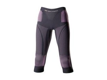 X-Bionic Accumulator EVO Women - Charcoal/Fuchsia dámské kalhoty 3/4 20242 (Velikost XS)