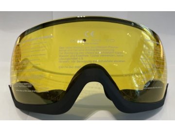 cebe fireball vision visiere de remplacement yellow flash mirror cat1 casque de ski