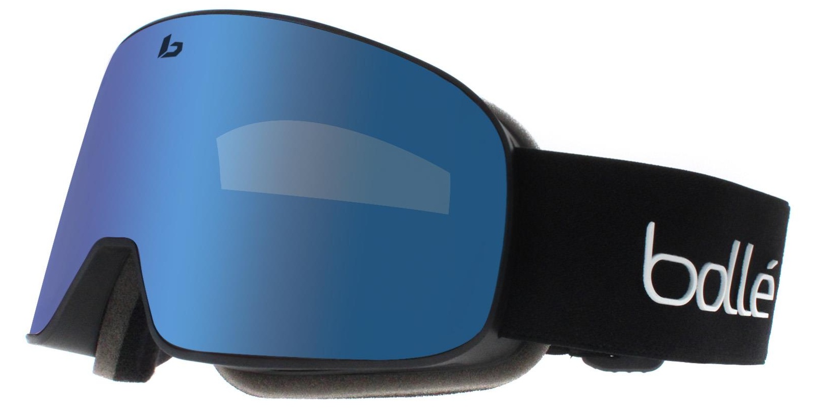 BOLLE NEVADA SMALL BLACK MATTE/ SEMI-POLARIZED LIGHT VERMILLON BLUE