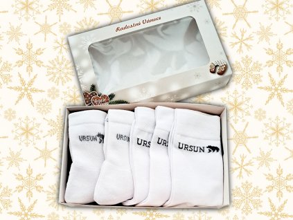Vánoční dárkový set Bílých ponožek