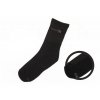 Hřejivé podpletené ponožky se stříbrem černé