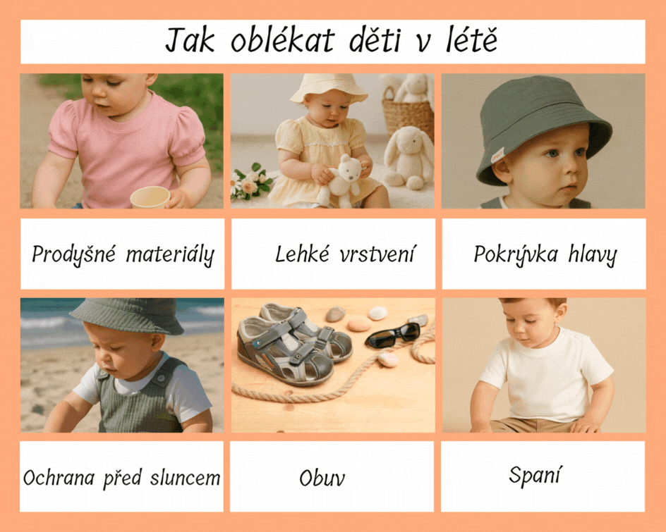 Jak oblékat děti v létě