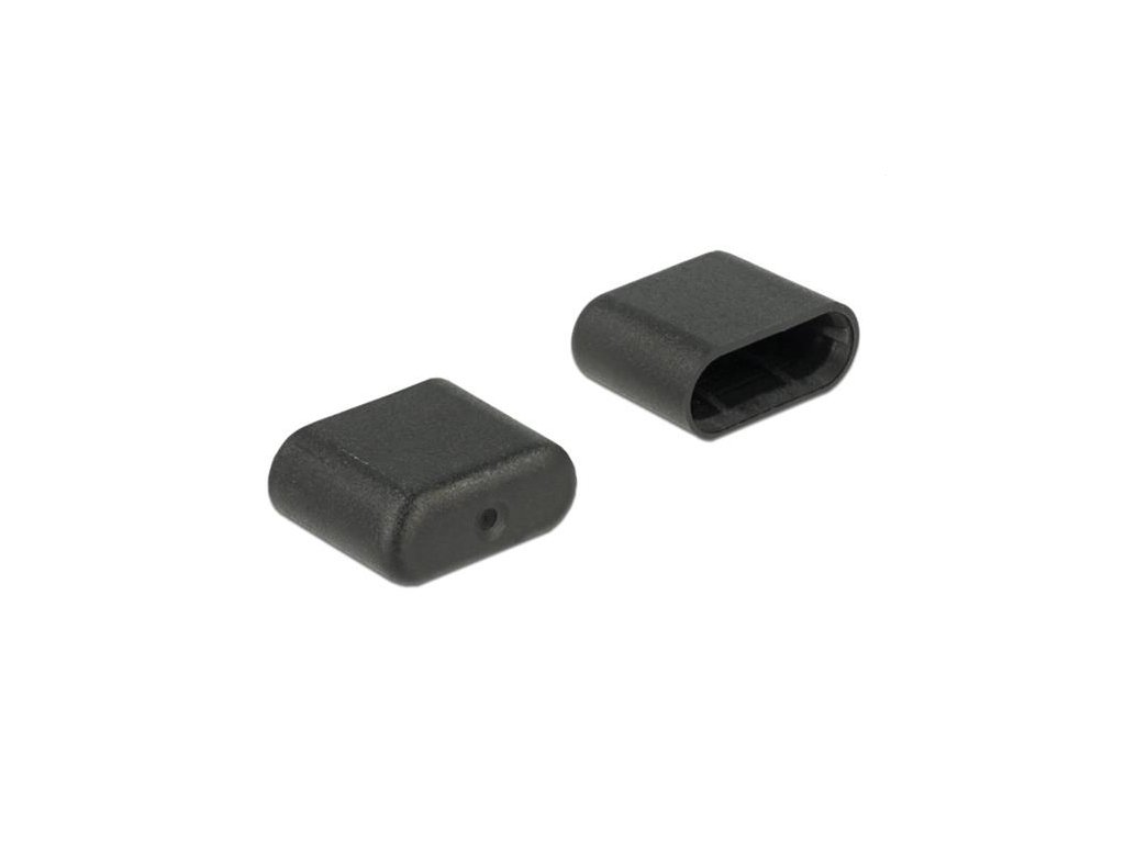Delock Prachová záslepka pro USB Type-C samec 10 kusů černý