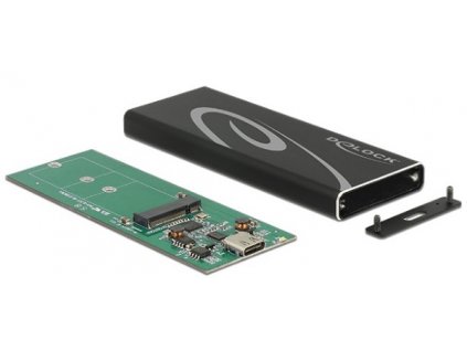 Delock External Enclosure M.2 SSD 80 mm > SuperSpeed USB 10 Gbps (USB 3.2 Gen 2) USB Type-C female
