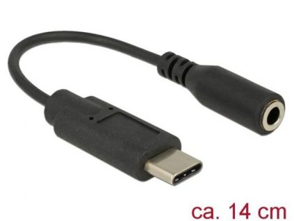 Delock Audio adaptér USB Type-C samec > Stereo Jack samice 14 cm