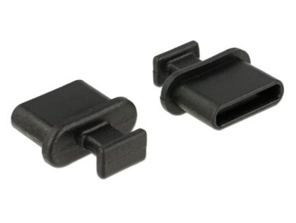 Delock Prachová záslepka pro USB Type-C samice s uchopením 10 kusů černá