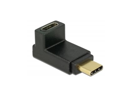 Delock Adaptér SuperSpeed USB 10 Gbps (USB 3.2 Gen 2) USB Type-C samec > port samice pravoúhlý nahoru / dolů
