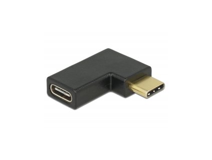 Delock Adaptér SuperSpeed USB 10 Gbps (USB 3.2 Gen 2) USB Type-C samec > port samice pravoúhlý levý / pravý
