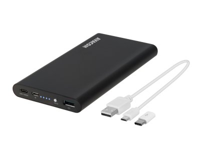 Power Bank AVACOM PRISMA AL-10, Li-Pol 10000mAh, USB-C, QC vstup a výstup, černá