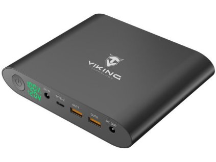 VIKING Notebook powerbank Smartech III QC3.0 25000mAh, Šedá. Powerbank pro notebook.