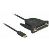 Delock Adaptér USB Type-C 2.0 samec > 1 x Paralelní DB25 samice