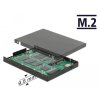 Delock 2.5” Převodník USB 3.2 Gen 2 USB Type-C samice > M.2 + mSATA s pouzdrem 9,5 mm
