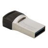 Transcend 32GB JetFlash 890, USB-C/USB 3.1 duální flash disk, malé rozměry, stříbrný kov, odolá prachu i vodě