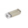 Transcend 32GB JetFlash 850S, USB-C (3.1 Gen 1) flash disk, malé rozměry, stříbrný kov, odolá prachu i vodě