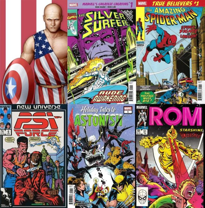 @marvelcomics Update: Fantastic Four, Captain America, Avengers, Spider-man, Silver Surfer, Psi Force, ROM, West Coast...