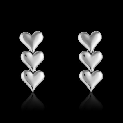 USHI® NÁUŠNICE ADORE-stříbrné Ag 925/1000 (2,04g)