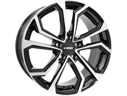 Disk IT WHEELS ELLA, černá lesklá + leštění 17x7.5 5x114.3 ET40