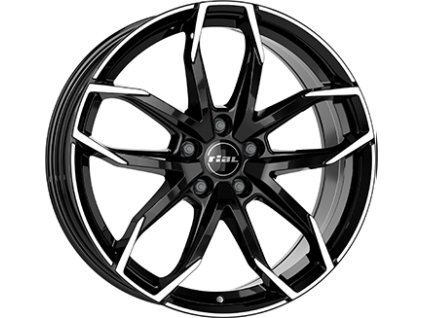 Disk RIAL LUCCA, černá lesklá + leštění 17x7.5 5x114.3 ET45
