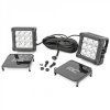 led lights 4 square white drl rough country chrome series