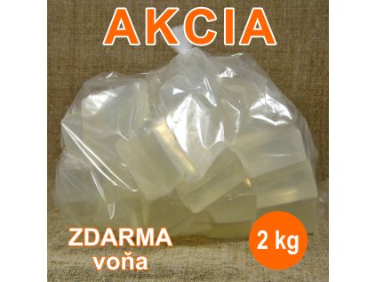 Priehľadná mydlová hmota 2 kg + 10 ml vôňa zdarma