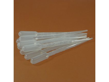 10 ks: Plastová pipeta 3 ml