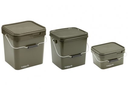 trakker plastovy box olive square container 5 litru