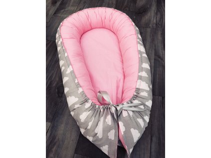 Hnízdečko MRÁČEK šedý/růžová