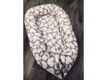 Hnízdečko MICKEY šedá/šedá